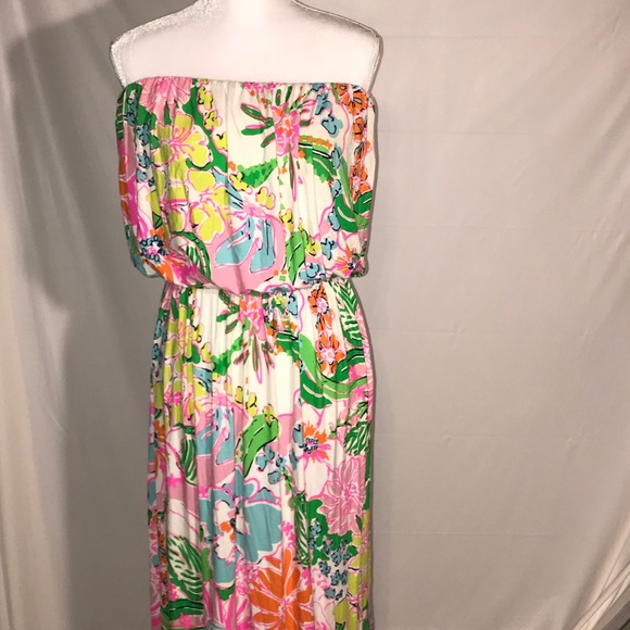 Lilly Pulitzer Dresses & Skirts - Lilly Pulitzer strapless Maxi dress XXL
